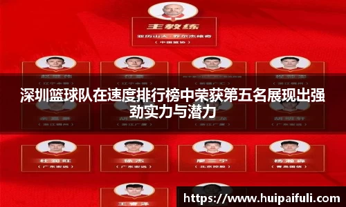 深圳篮球队在速度排行榜中荣获第五名展现出强劲实力与潜力